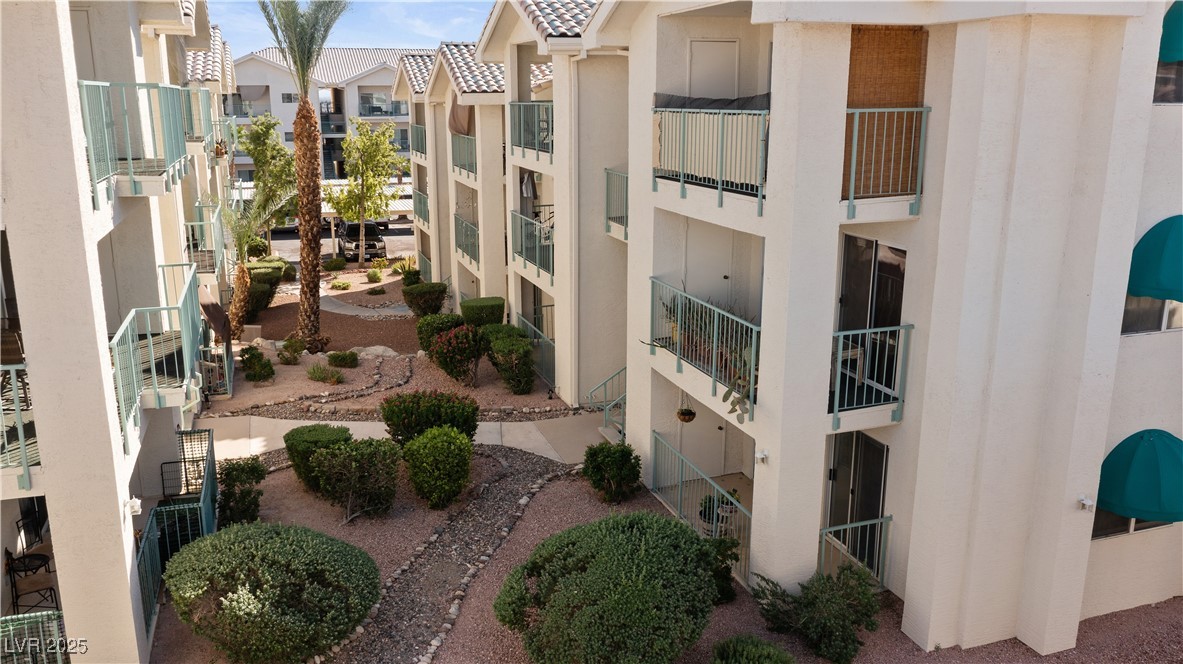 3550 Bay Sands Drive, Unit 1050 Laughlin, NV 89029 - Photo 32 of 71 View of the ground floor home's building and the gated South Bay community with the walkway paths
