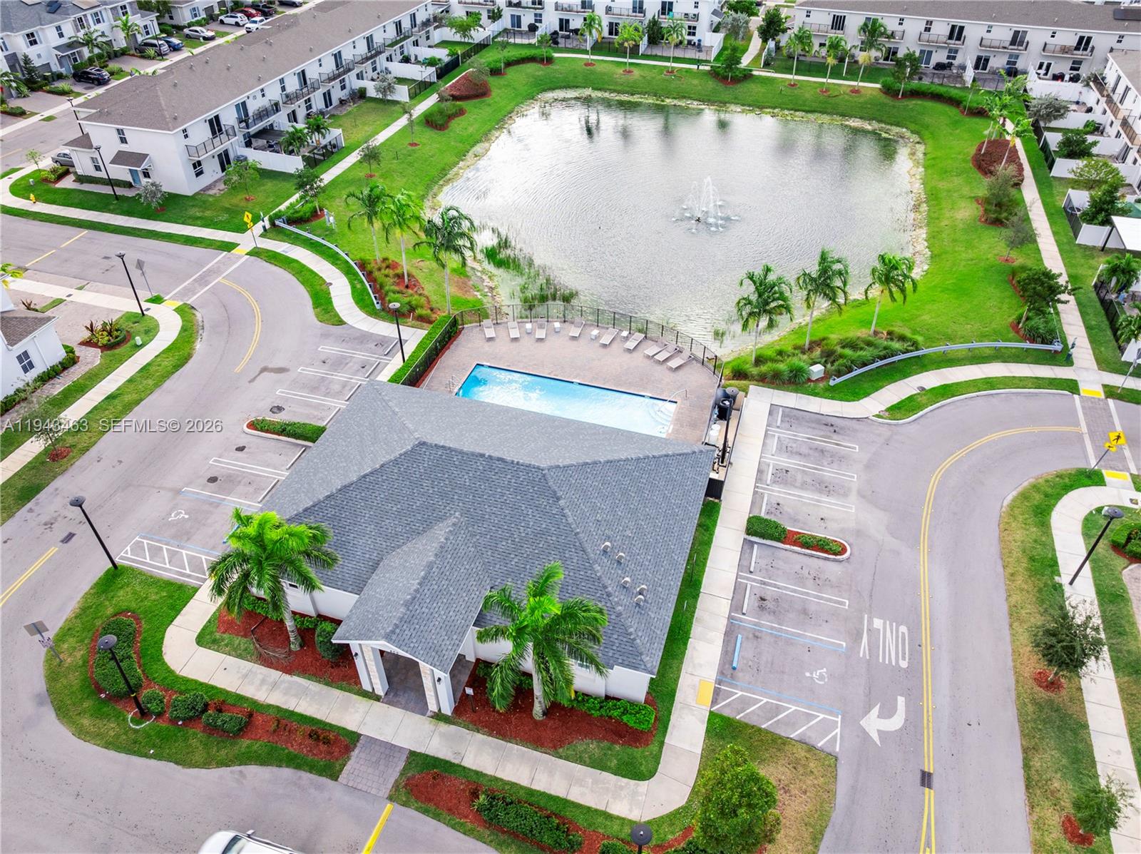 818 Southeast 17 Street, Unit 818 Homestead, FL 33034 - Photo 35 of 36 an aerial view of a house with a lake view