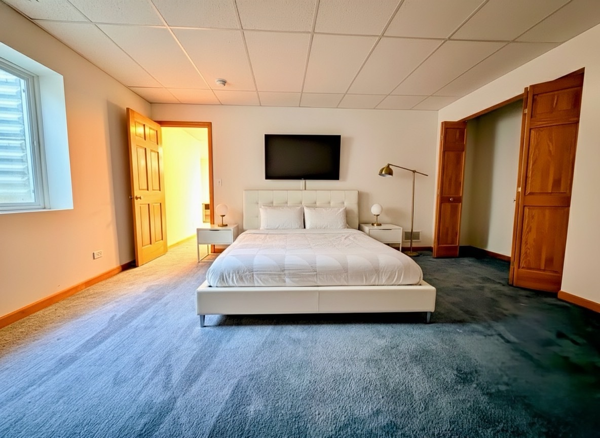 1255 Waterfront Lane Pingree Grove, IL 60140 - Photo 14 of 17 a spacious bedroom with a bed and a couch