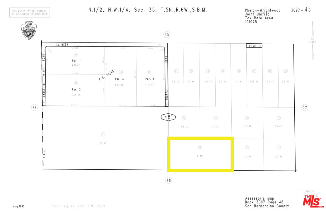 0 Nyack Road Phelan, CA 92371 - Photo 2 of 6 a picture of a floor plan