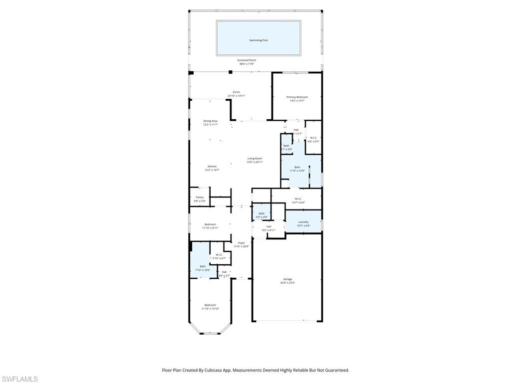 1872 Terreno Boulevard Naples, FL 34120 - Photo 50 of 50 a picture of floor plan