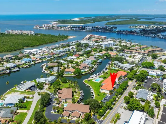 a view of a city with ocean view