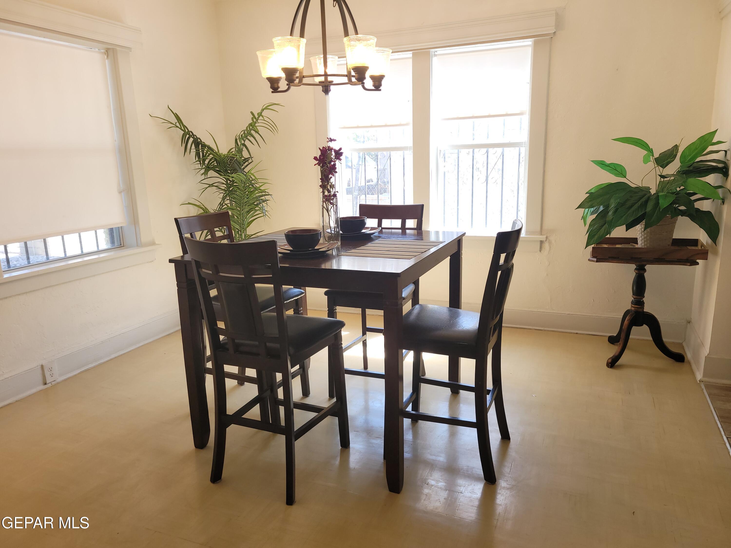 4012 Trowbridge Drive, Unit A FURNISHED El Paso, TX 79903 - Photo 51 of 53 a view of a dining room with furniture and a window