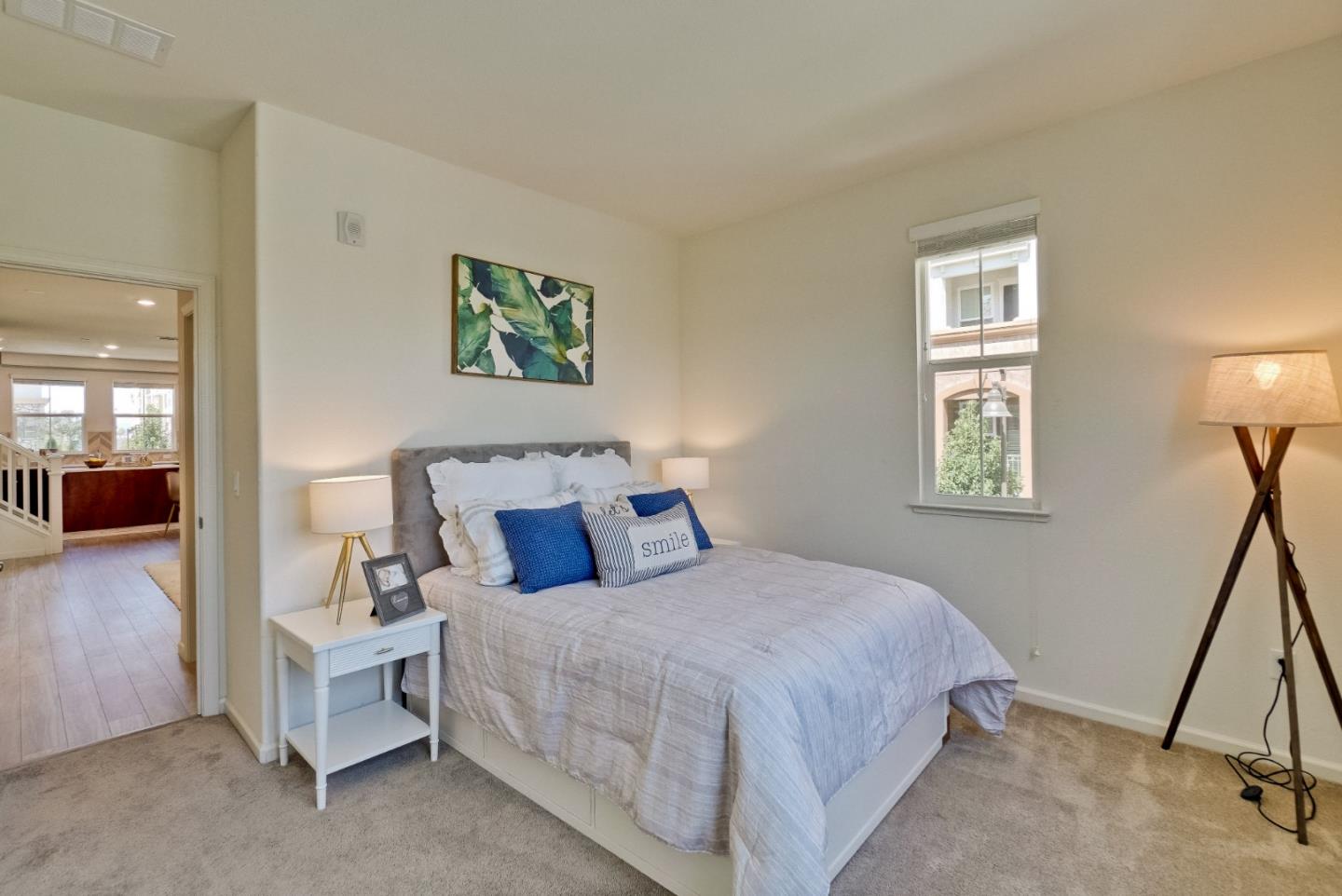 1305 Merry Loop Milpitas, CA 95035 - Photo 19 of 30 a bedroom with a bed and a flat screen tv