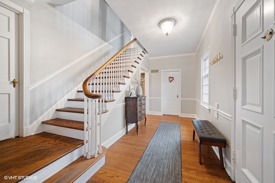 375 Sterling Road Kenilworth, IL 60043 - Photo 2 of 28 a view of entryway and hall with wooden floor