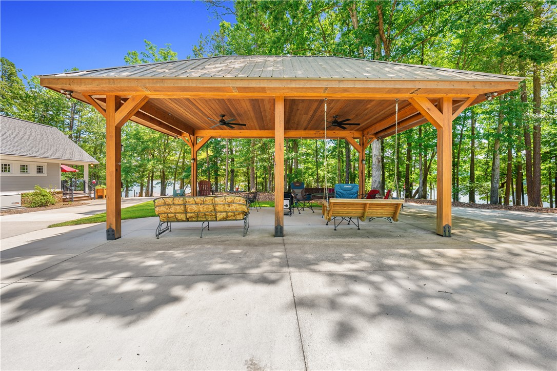 285 Bertha Allen Road Westminster, SC 29693 - Photo 31 of 50 Relax in this peaceful, covered outdoor area with serene waterfront views.