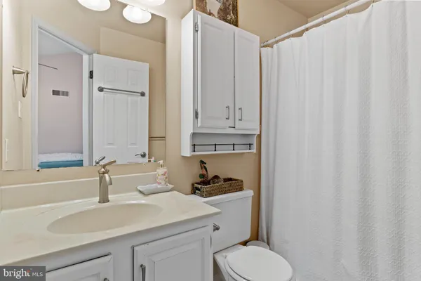 a bathroom with a sink and a vanity