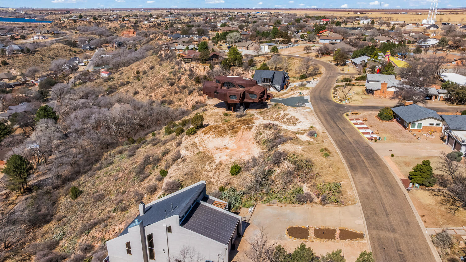87 East Canyonview Drive Ransom Canyon, TX 79366 - Photo 27 of 42 an aerial view of residential houses with outdoor space