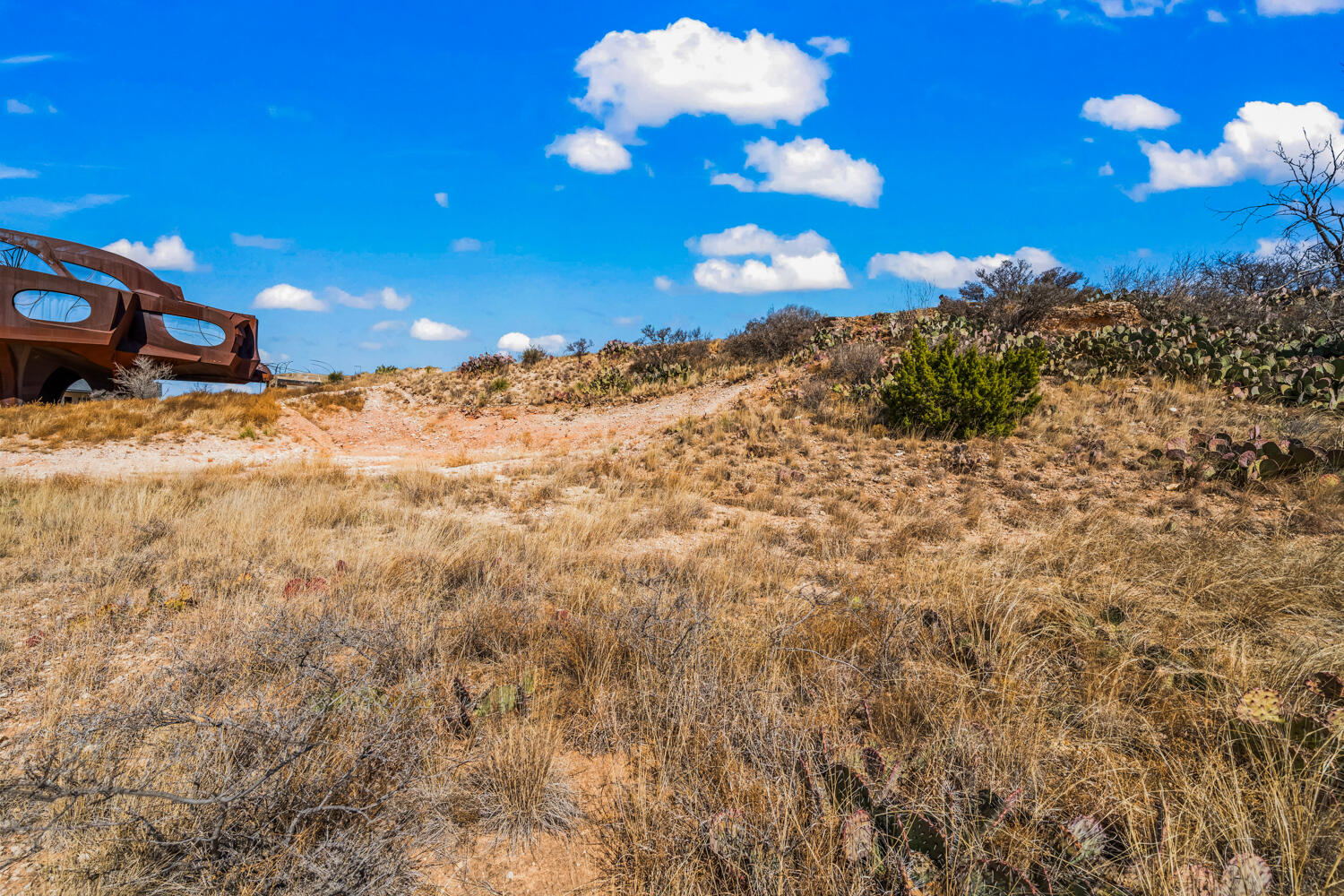 87 East Canyonview Drive Ransom Canyon, TX 79366 - Photo 35 of 42 a view of a backyard of a house with a mountain