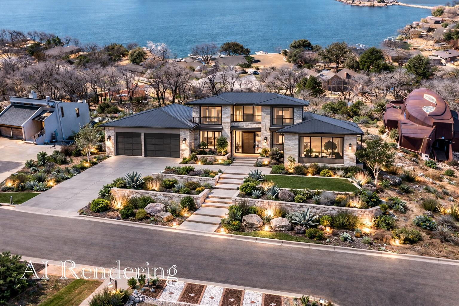 87 East Canyonview Drive Ransom Canyon, TX 79366 - Photo 5 of 42 an aerial view of a house and outdoor space