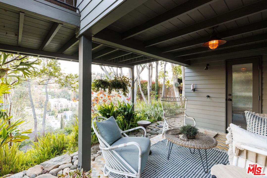 2044 Mayview Drive Los Angeles, CA 90027 - Photo 36 of 44 a outdoor living space with furniture and garden view