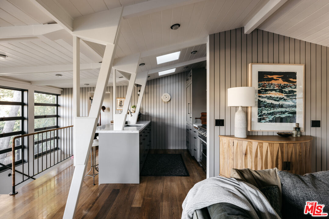 2044 Mayview Drive Los Angeles, CA 90027 - Photo 8 of 44 a kitchen with a sink and wooden floor