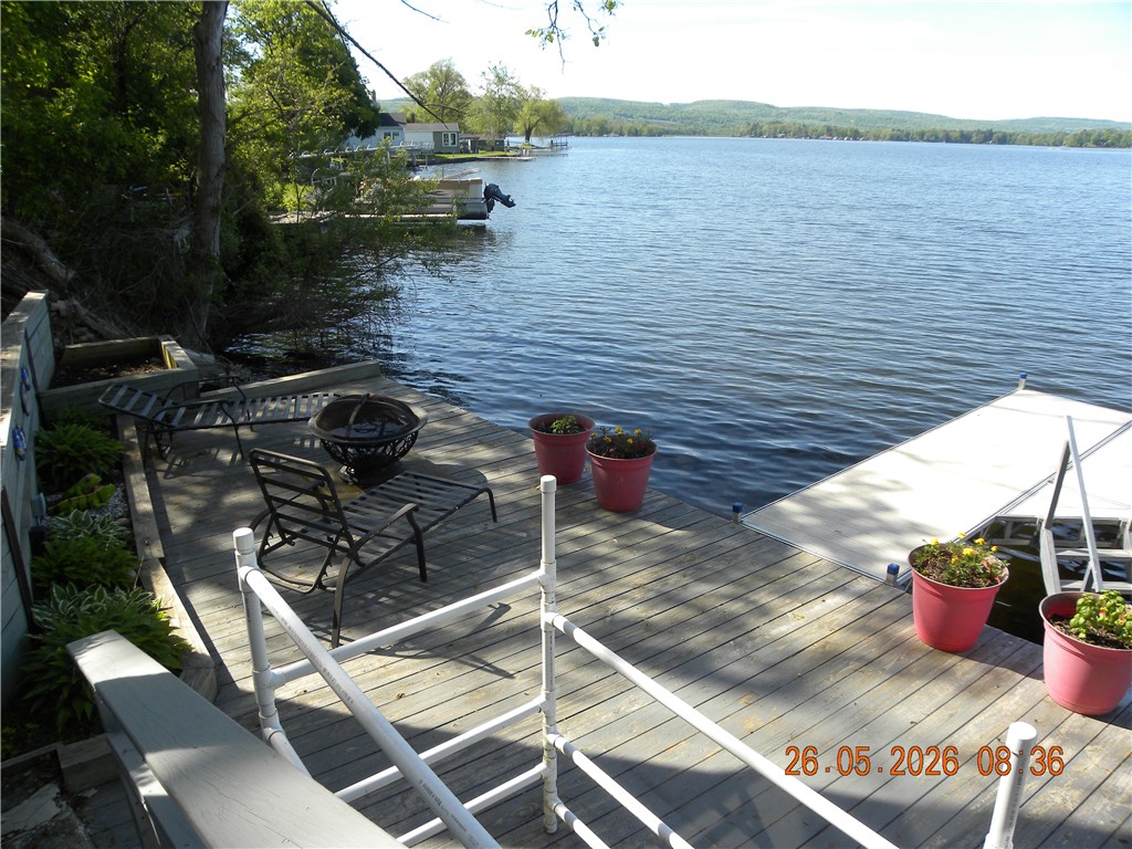 3763 Lamoka Lake Road Tyrone, NY 14815 - Photo 18 of 25 Lower level deck with walk on dock