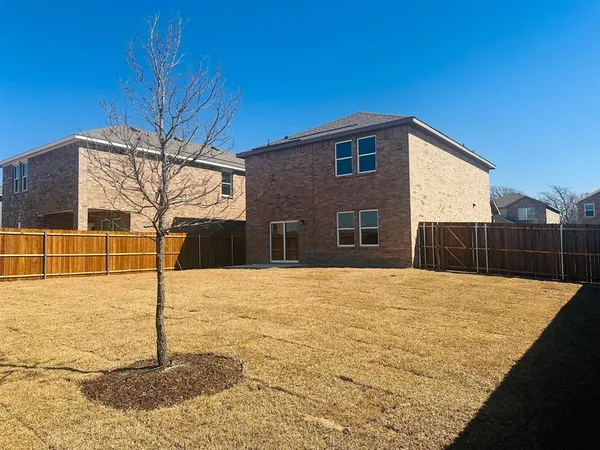 a backyard of a house