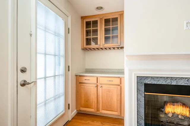 a view of front door of house