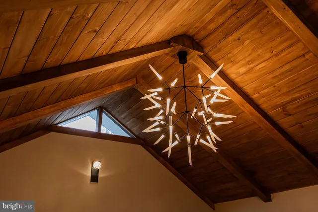 a view of a a dining room with furniture window and outside view