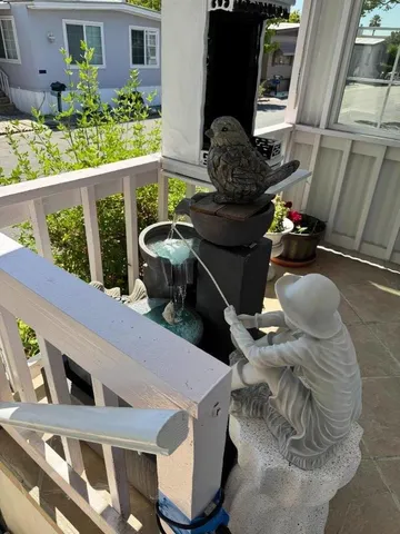 a view of balcony and deck