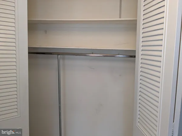 a close view of closet