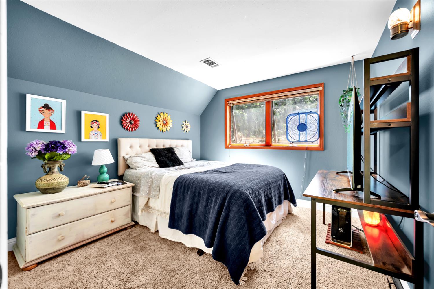 6224 Drop Off Road Pollock Pines, CA 95726 - Photo 18 of 46 a bedroom with a bed and wooden floor