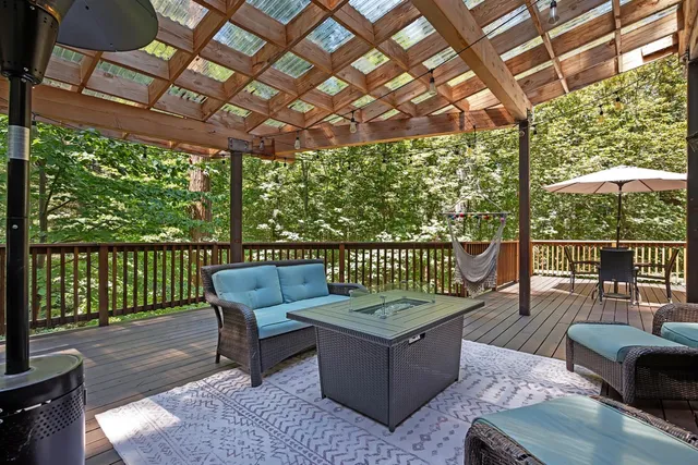 a view of balcony and deck