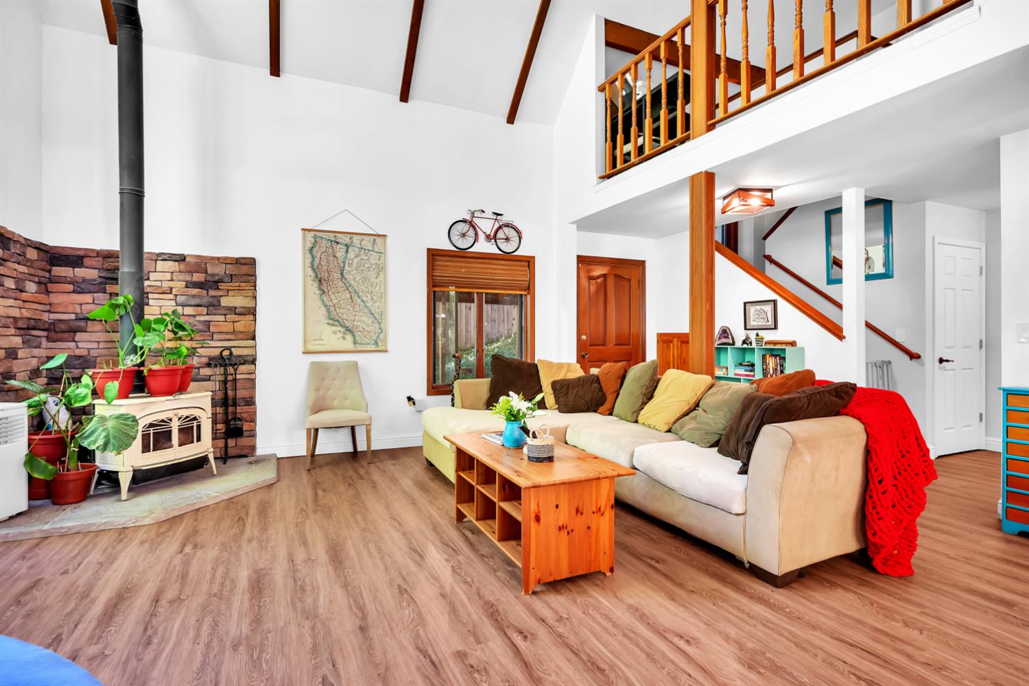 6224 Drop Off Road Pollock Pines, CA 95726 - Photo 6 of 46 a living room with furniture and a wooden floor