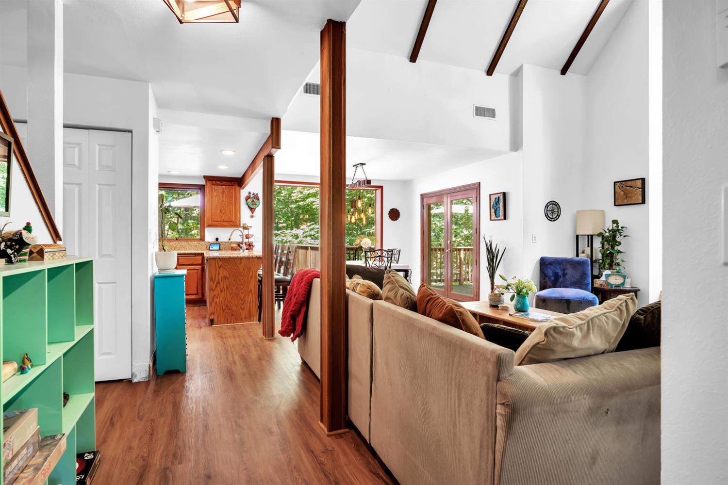 6224 Drop Off Road Pollock Pines, CA 95726 - Photo 8 of 46 a view of a living room with furniture and a large window