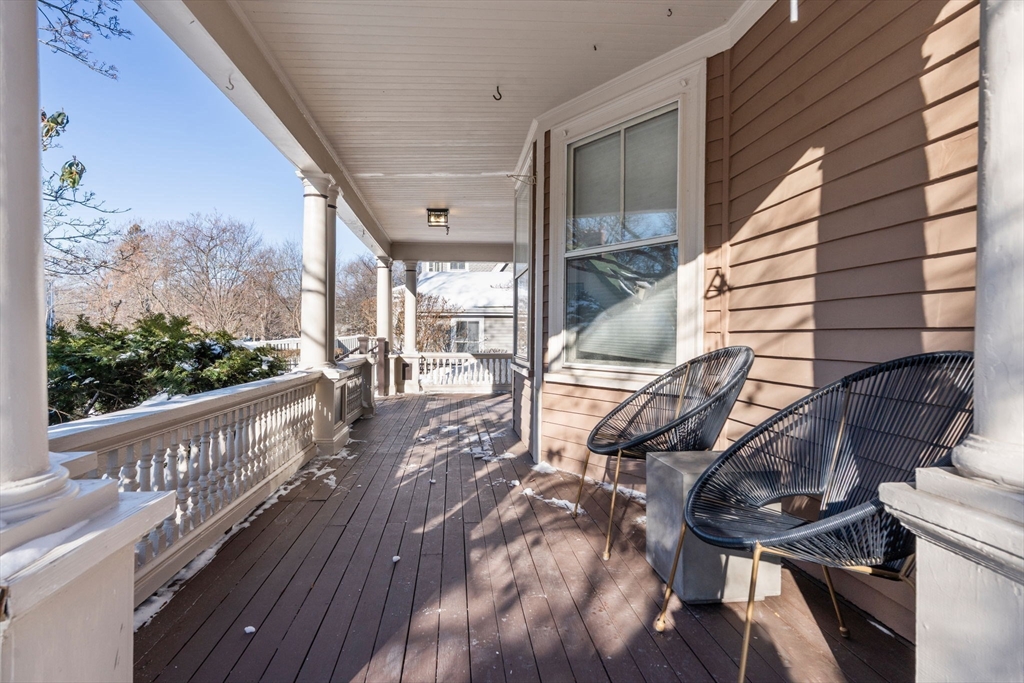 16 Prescott Street Newton, MA 02460 - Photo 25 of 29 a view of a balcony with chairs