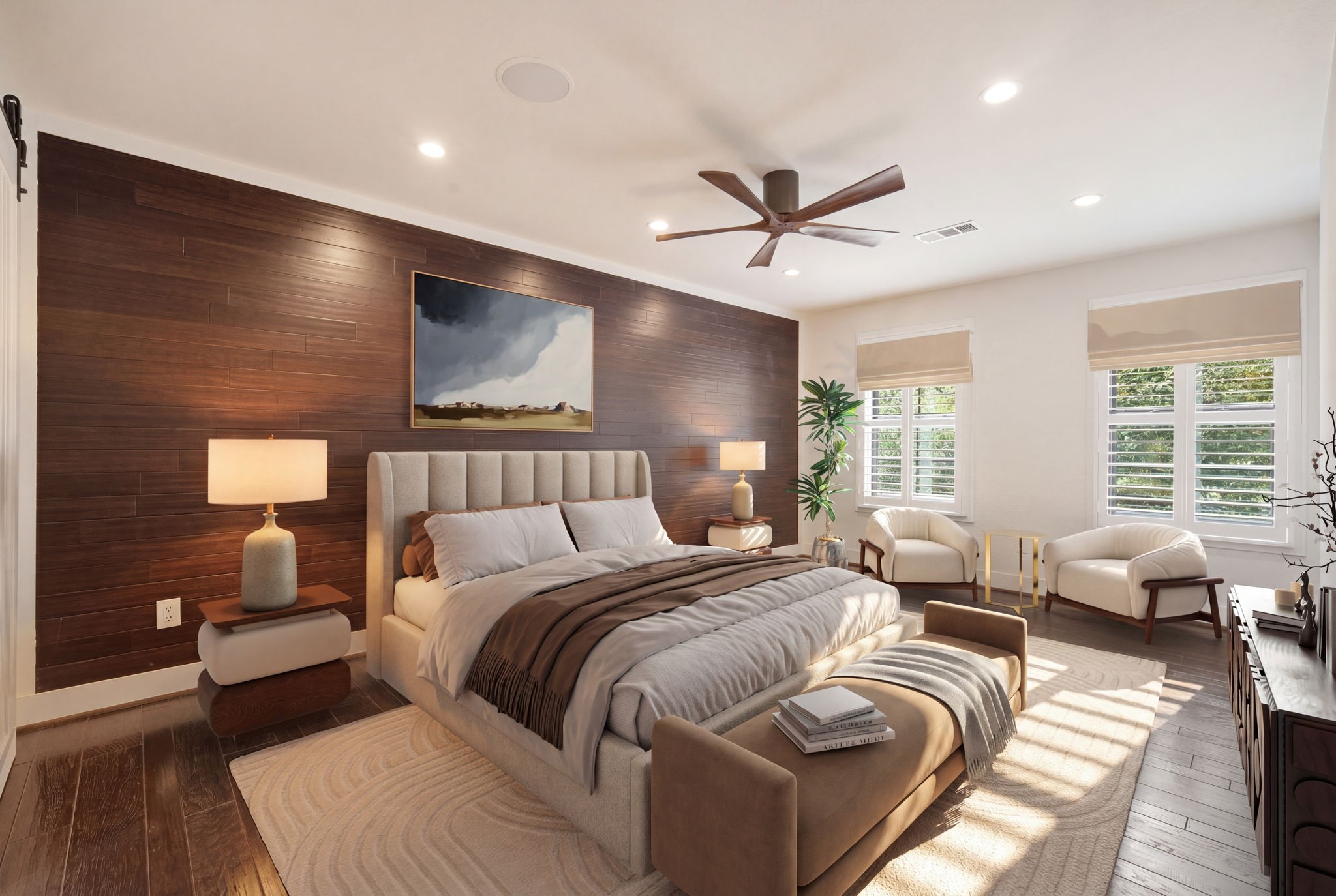 14 Ridgeline Court Spring, TX 77381 - Photo 20 of 40 Digitally Staged Primary Bedroom