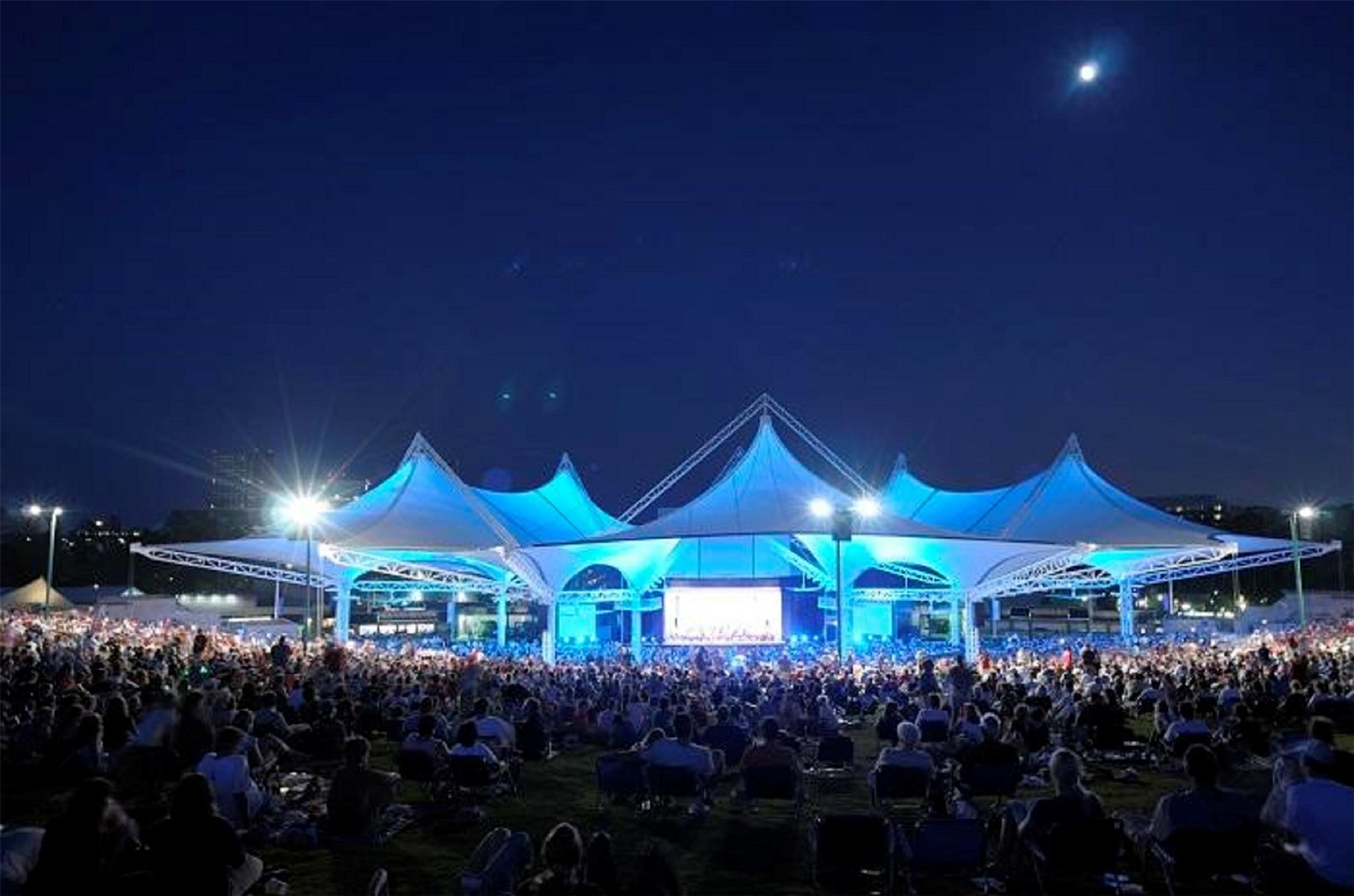 14 Ridgeline Court Spring, TX 77381 - Photo 39 of 40 The Cynthia Woods Mitchell Pavilion, or simply The Pavilion, is a concert amphitheater located in The Woodlands. It caters to both the performing arts and contemporary artists. and various community events. It is owned and operated by The Center for the Performing Arts at The Woodlands