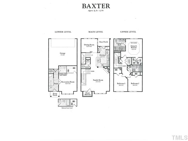 9222 Wooden Road Raleigh, NC 27617 - Photo 18 of 18 Floor plan obtained from builder at the time of purchase.