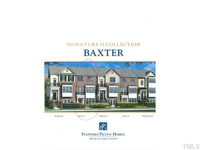 9222 Wooden Road Raleigh, NC 27617 - Photo 17 of 18 Baxter plan front elevation obtained from builder.