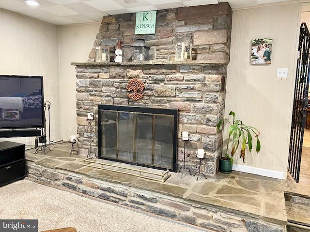166 Edison Furlong Road Doylestown, PA 18901 - Photo 15 of 66 Living room fireplace