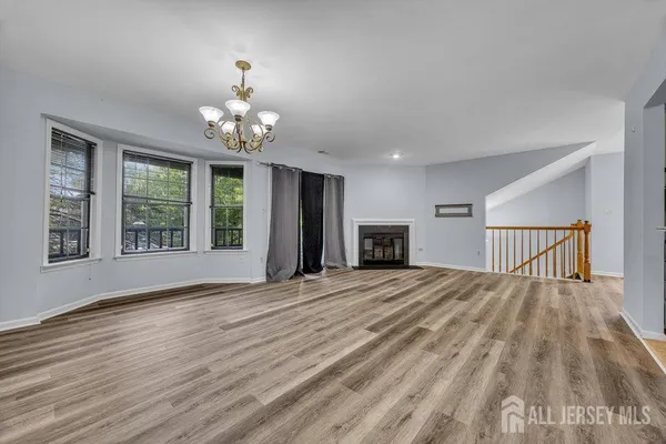 a view of a livingroom with a window