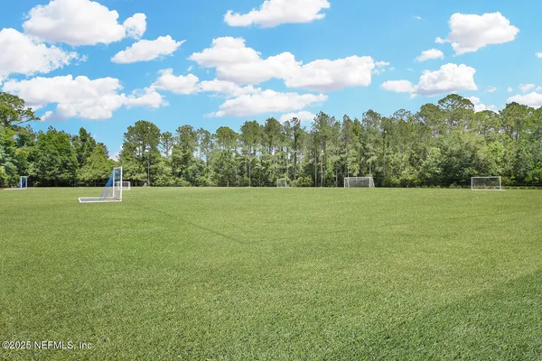 a view of a green field