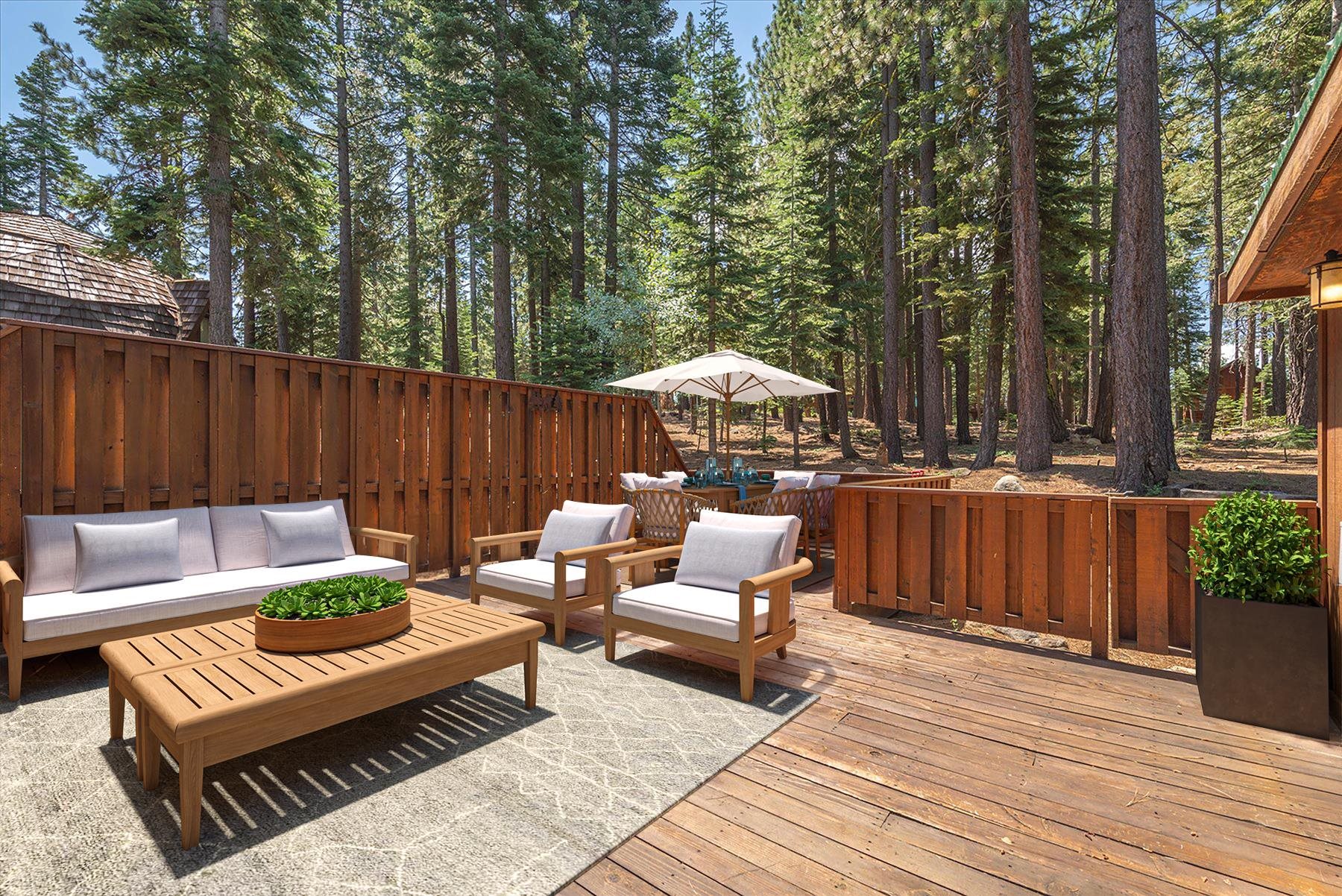 14265 Hansel Avenue Truckee, CA 96161 - Photo 15 of 21 a backyard of a house with table and chairs