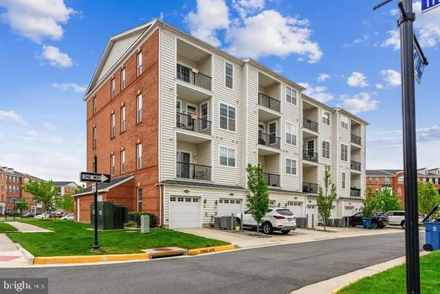 a front view of a building