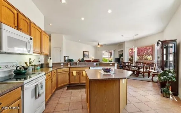 a kitchen with lots of counter top space