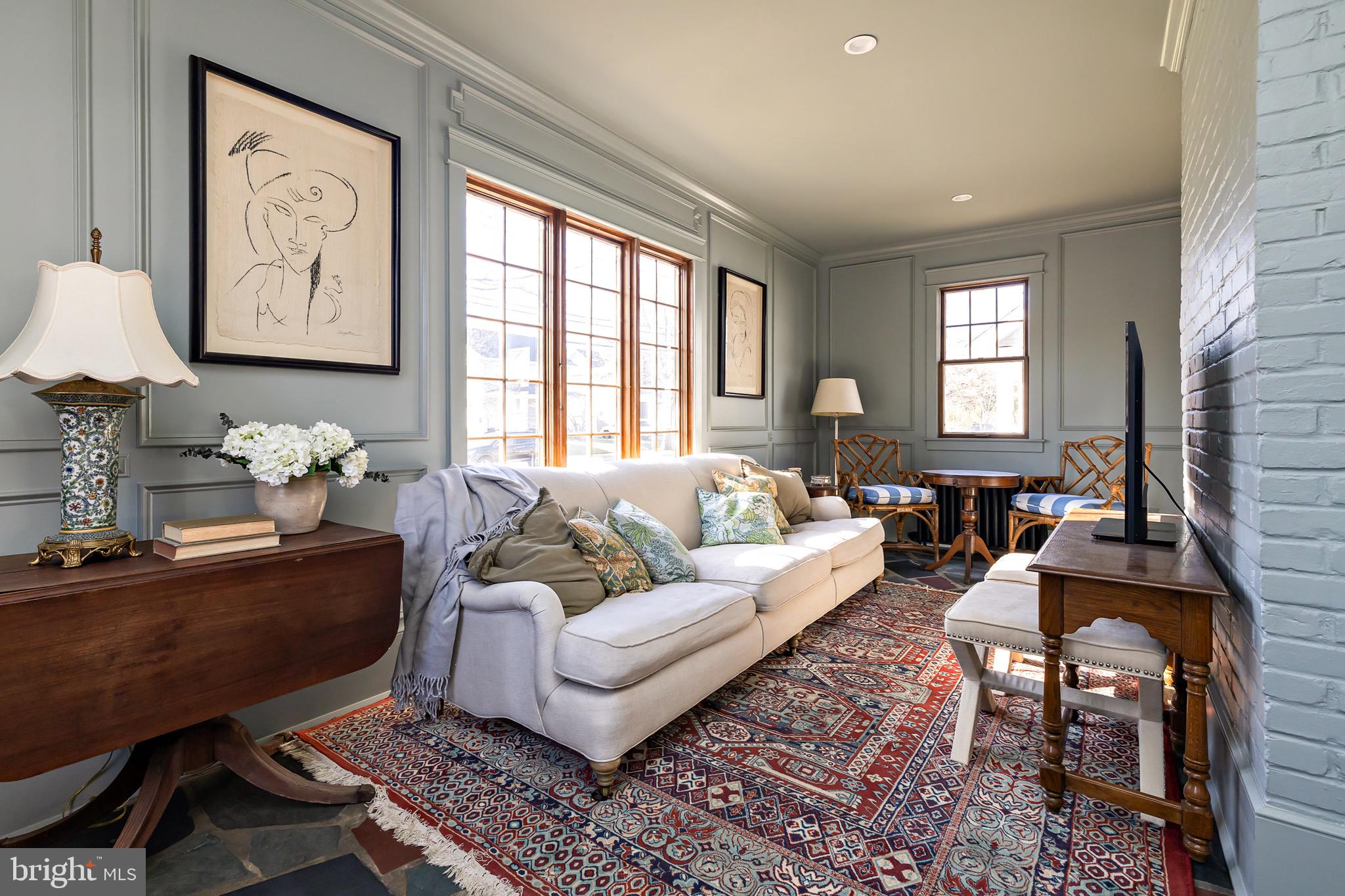 131 Marne Avenue Haddonfield, NJ 08033 - Photo 7 of 33 a living room with furniture and a large window