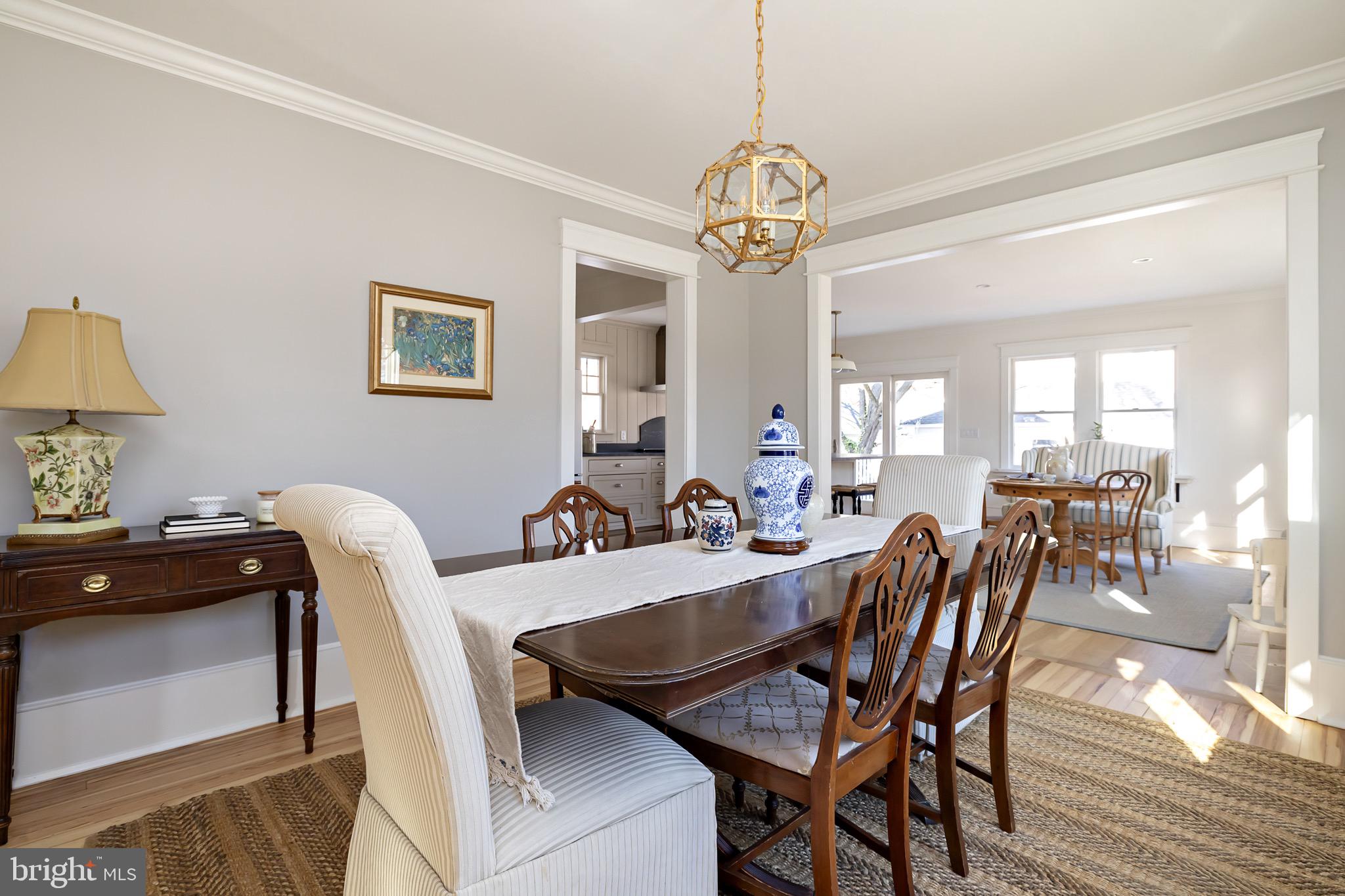 131 Marne Avenue Haddonfield, NJ 08033 - Photo 9 of 33 a view of a dining room with furniture and a chandelier