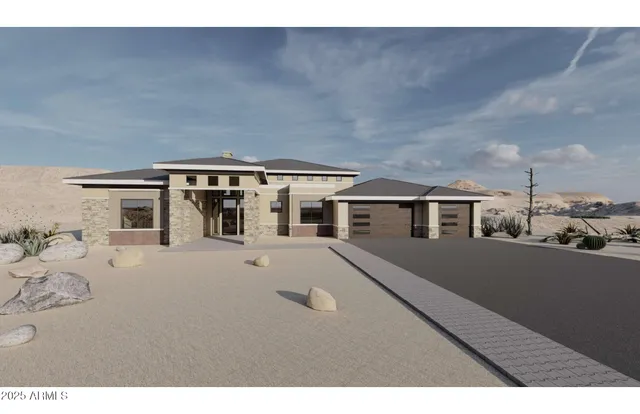 a view of a house with a swimming pool