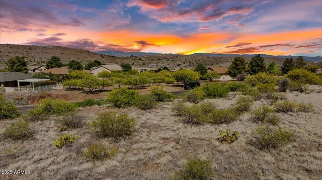 a view of city and mountain