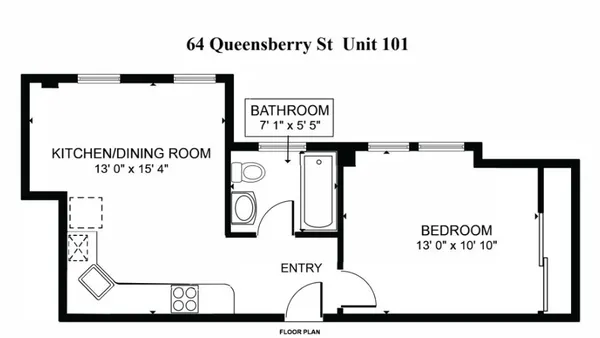 $2,950 | 64 Queensberry Street, Unit 101, Boston, MA 02215