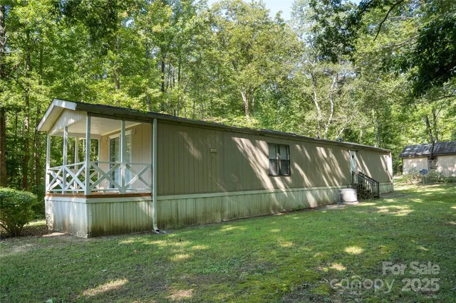 a view of a backyard with a garden