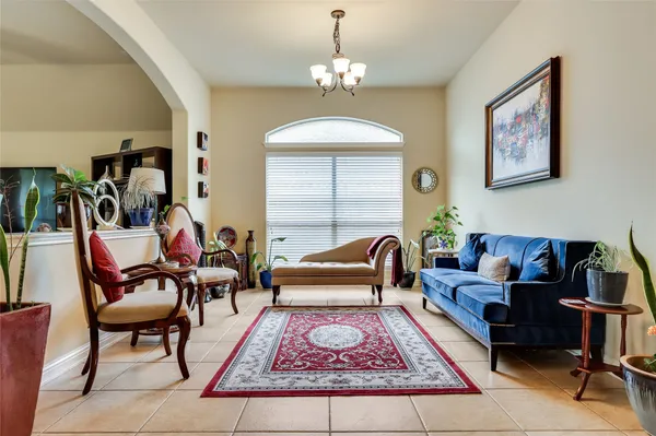 a garden with wooden fence