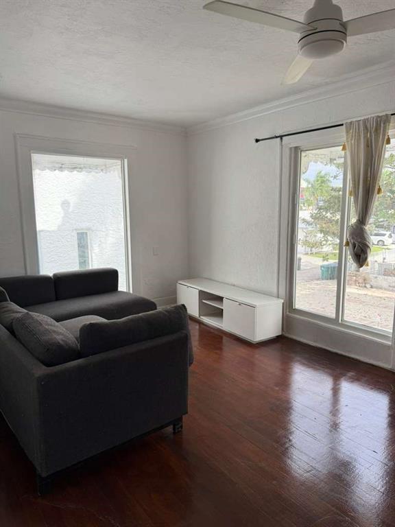 817 Tyler Street, Unit 8 Hollywood, FL 33019 - Photo 7 of 14 a living room with furniture and a large window