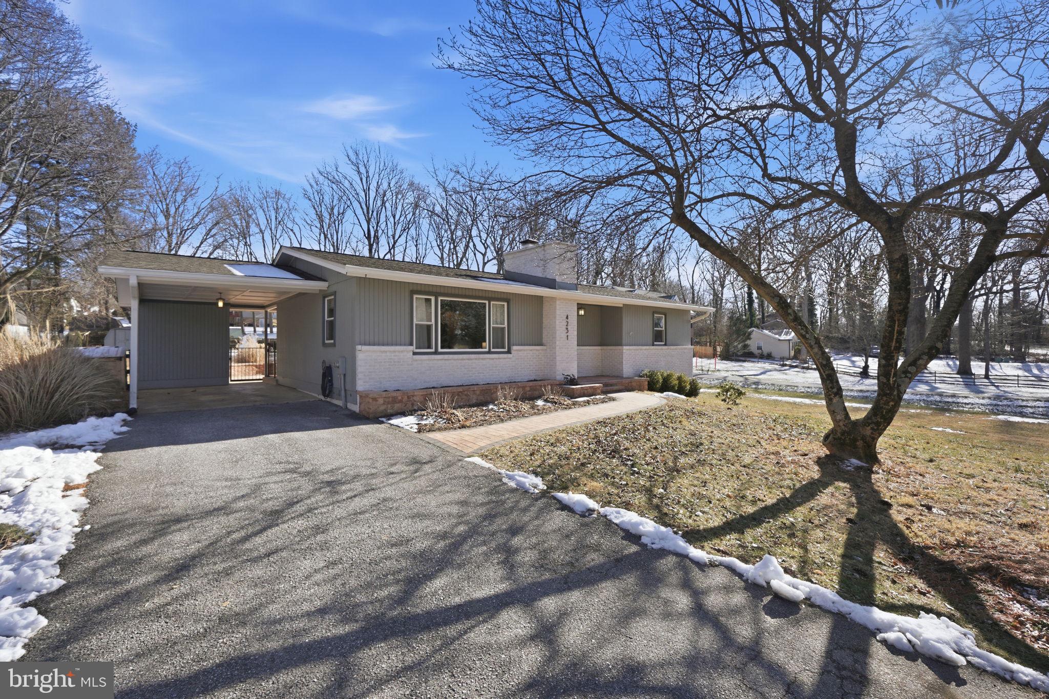 4231 Bartholows Road Mount Airy, MD 21771 - Photo 46 of 53 a view of a house with snow on the road