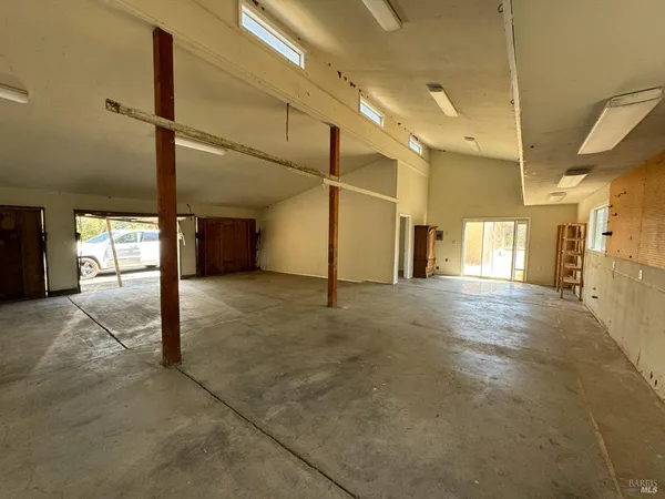 a view of a storage room