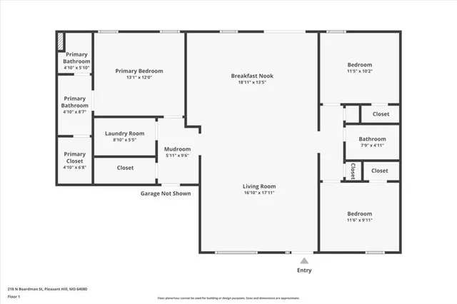 $339,900 | 218 North Boardman Street, Pleasant Hill, MO 64080