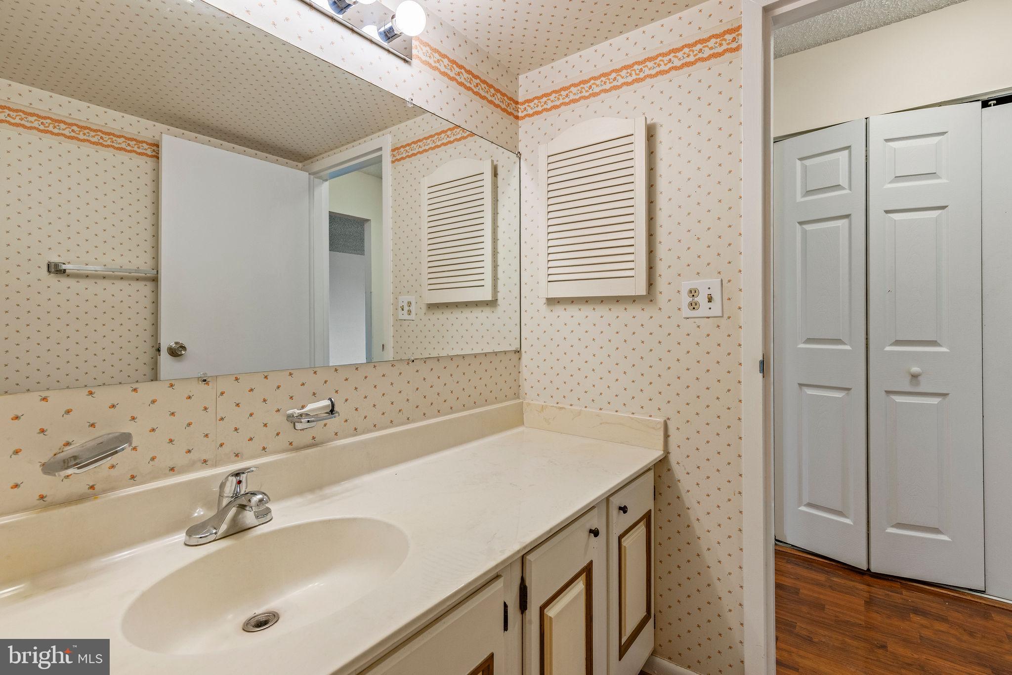 205 East Joppa Road, Unit 1606 Towson, MD 21286 - Photo 22 of 33 a bathroom with a sink and a mirror