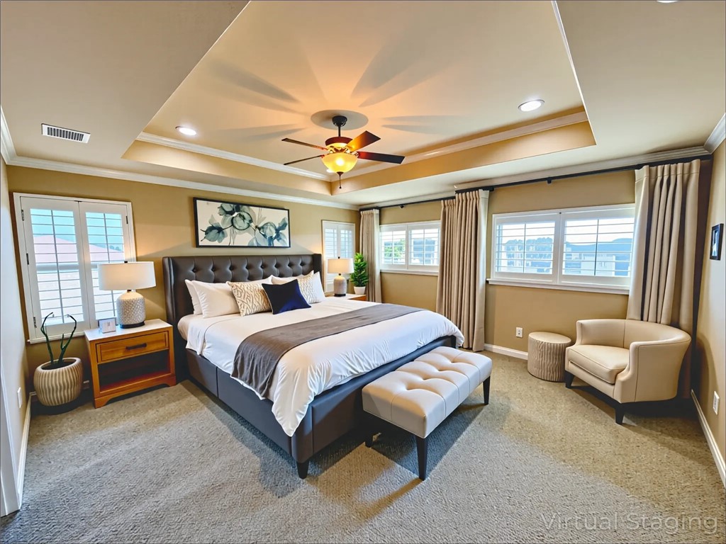 1832 Bay Landing Drive Portland, TX 78374 - Photo 19 of 29 a bedroom with a bed couch and window